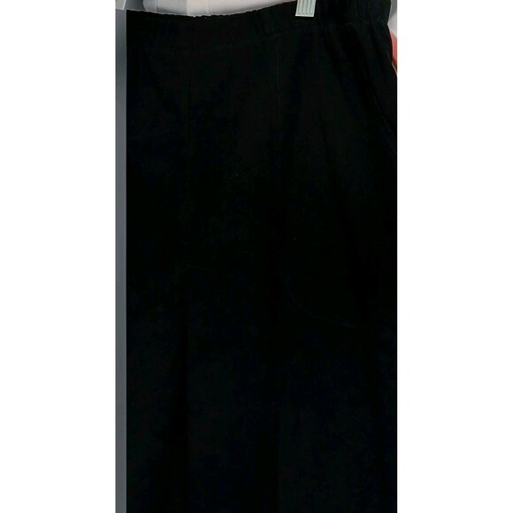 Denim & Co Women’s Small Black Velvet Pull-On Pants Y2K Goth Grunge Luxe EUC - Picture 3 of 11